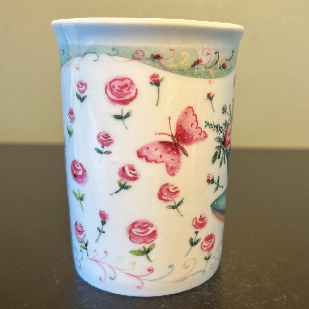 Set of 2 ROSE of ENGLAND Fine Bone China Floral Cups Mugs ~ United Kingdom UK - Picture 7 of 15